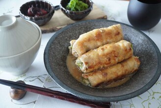 【"目玉飛び出るほど"豚肉がうまい〜！】大原千鶴さん「豚肉のレタス巻きマヨ照り」実食レポのイメージ画像