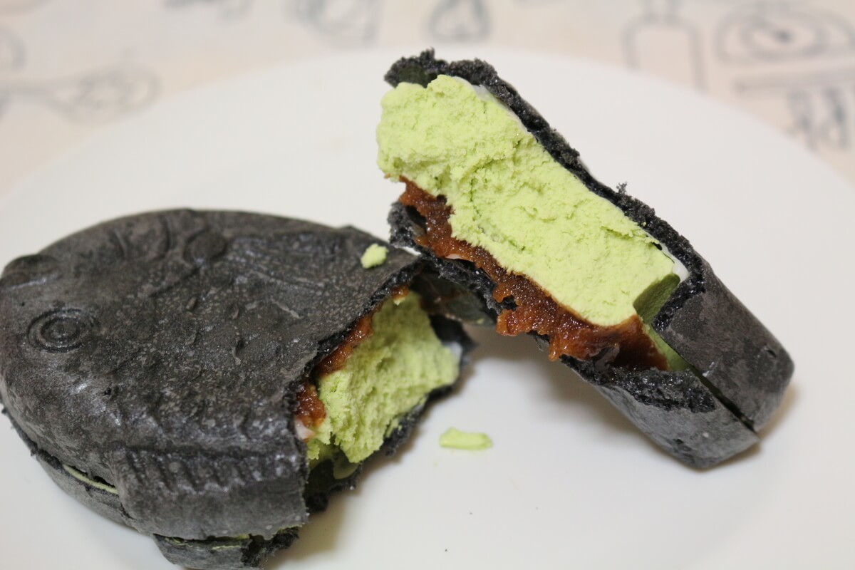 和菓子アイス たい焼き最中 宇治抹茶しっぽまであん 黒蜜風味粒餡入