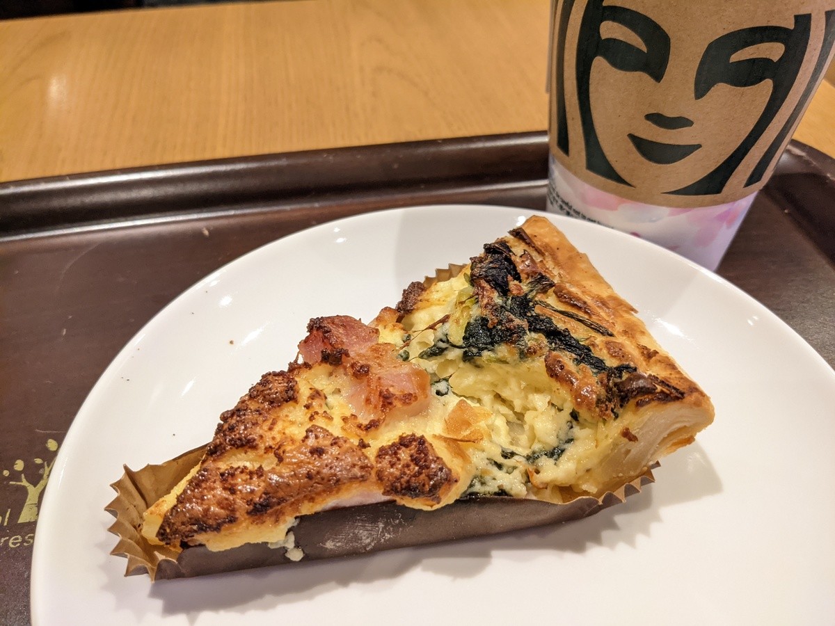 ベーコンとほうれん草のキッシュ