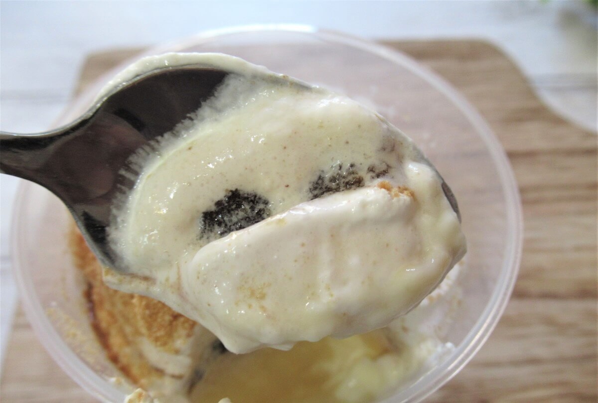 きな粉ホイップの牛乳ぷりん