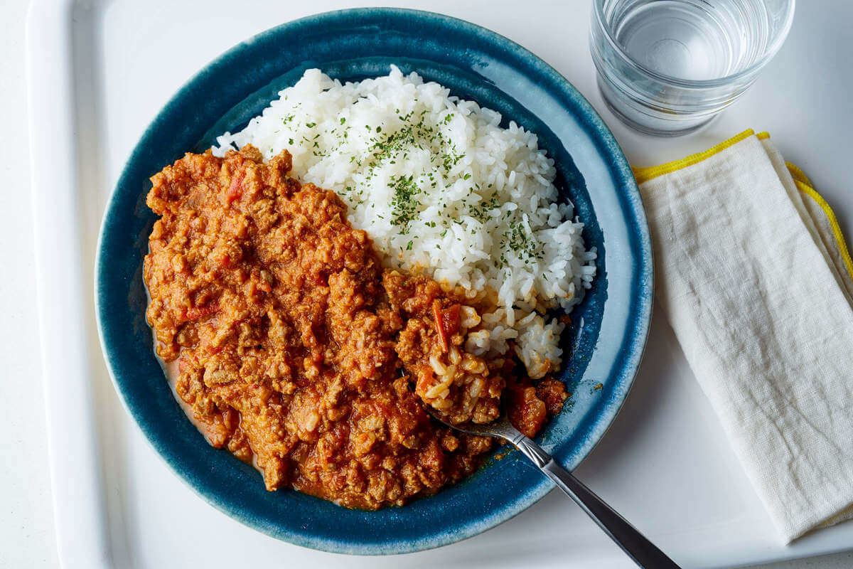 無水ヨーグルトキーマカレー