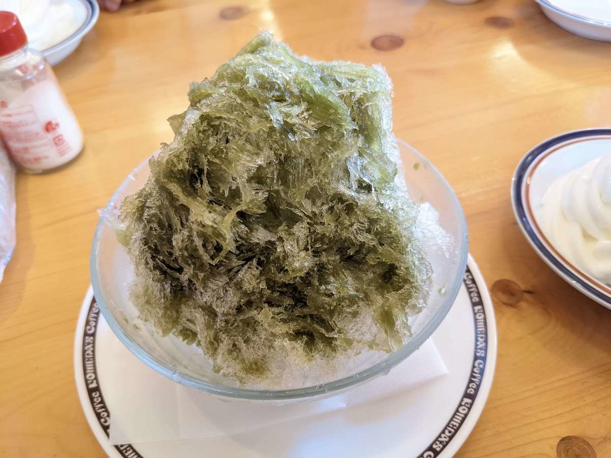 かき氷 宇治抹茶氷