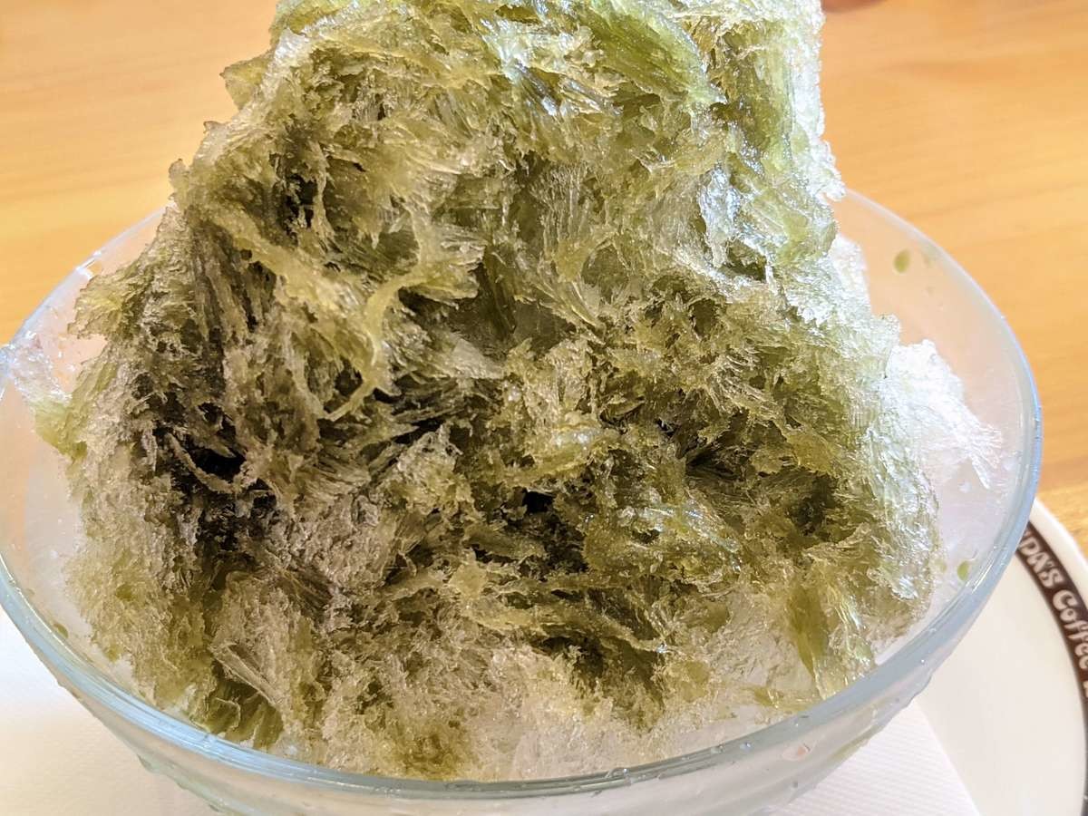 かき氷 宇治抹茶氷