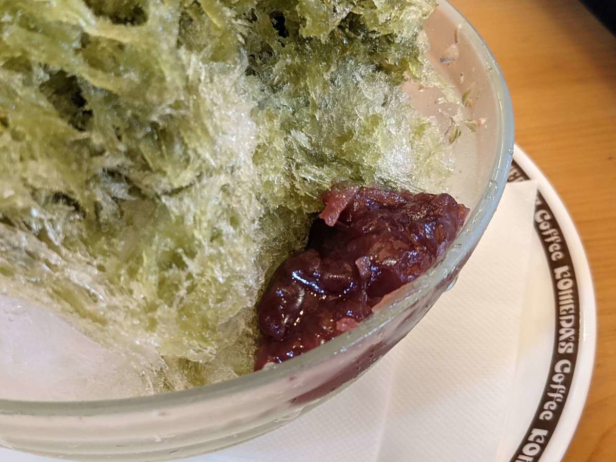 かき氷 宇治抹茶氷