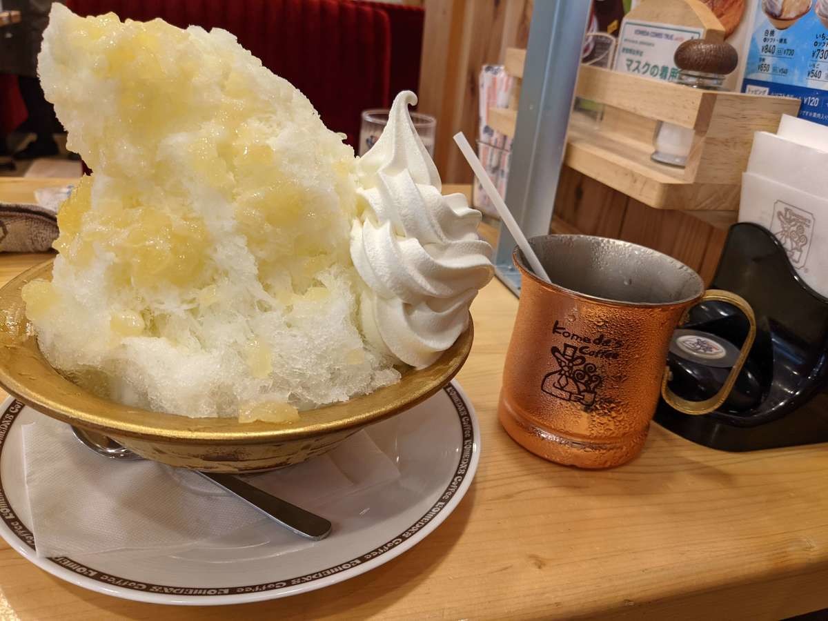 かき氷 ラ・フランス氷