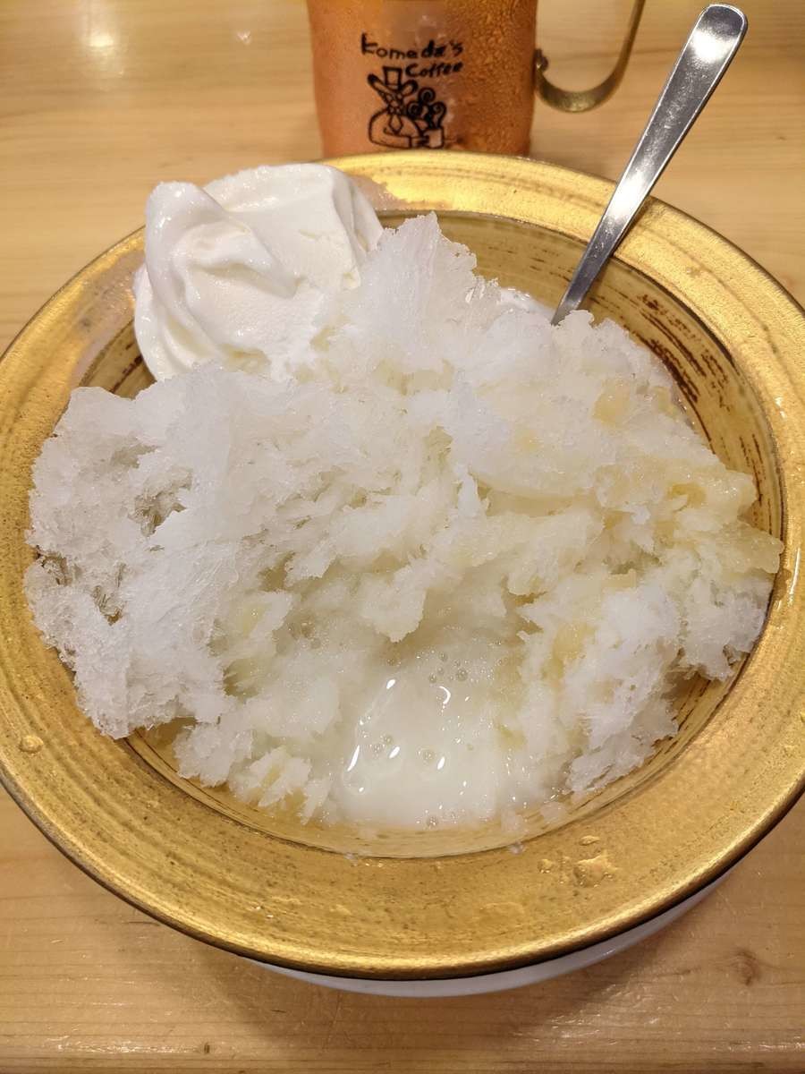 かき氷 ラ・フランス氷