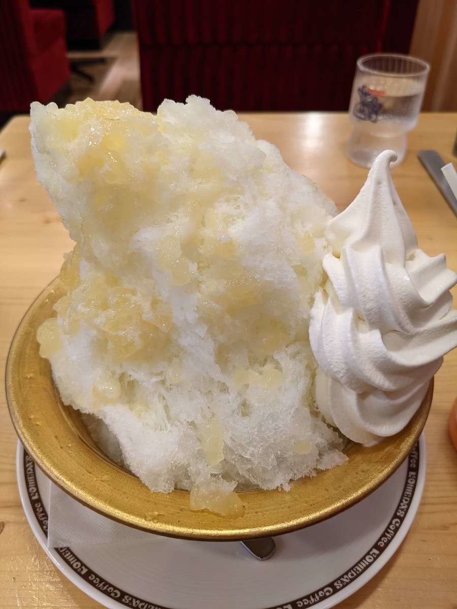 かき氷 ラ・フランス氷
