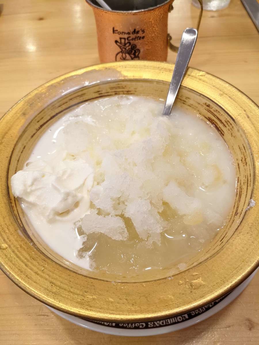 かき氷 ラ・フランス氷