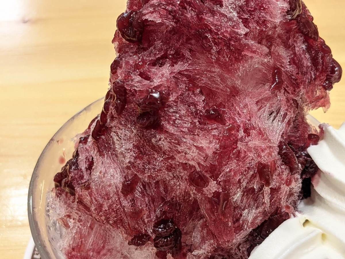 かき氷 ぶどう氷