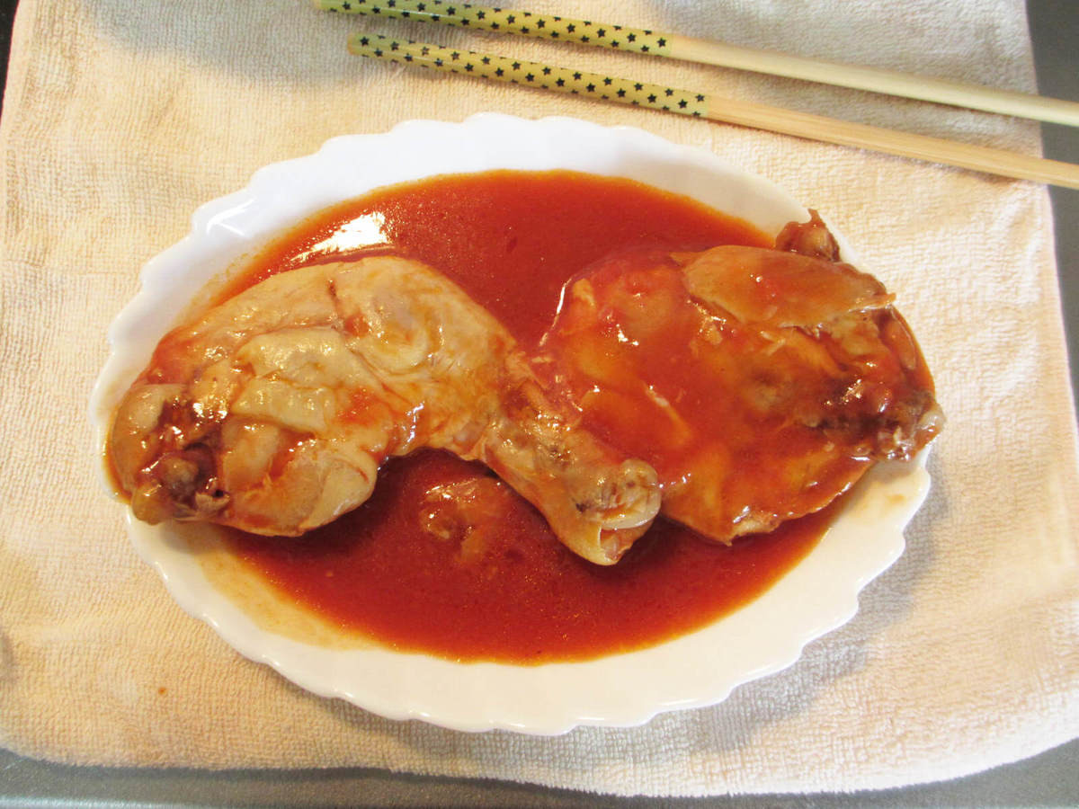 業務スーパーチキンのトマト煮