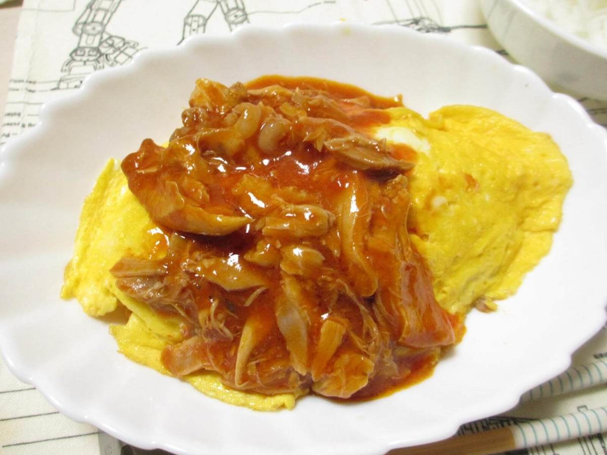 業務スーパーチキンのトマト煮