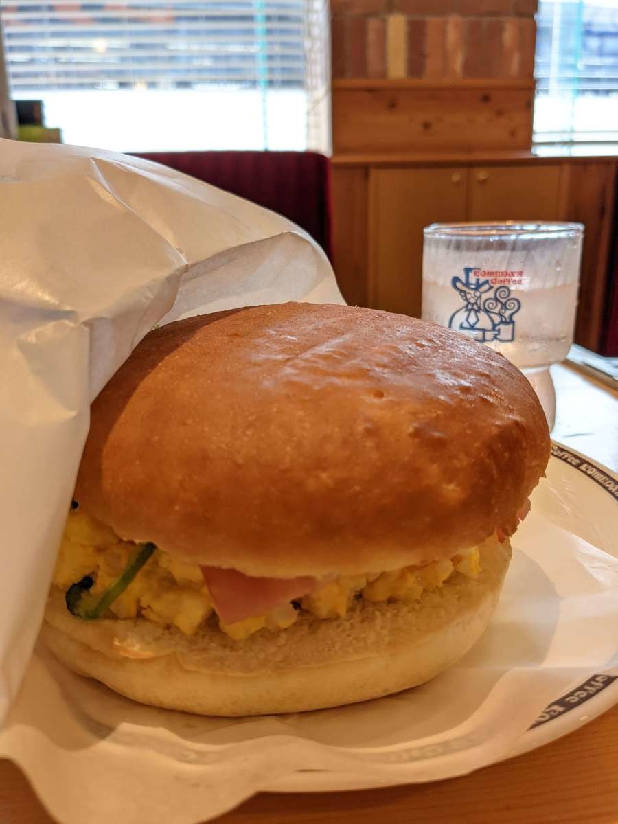 コメダ珈琲エッグバーガー