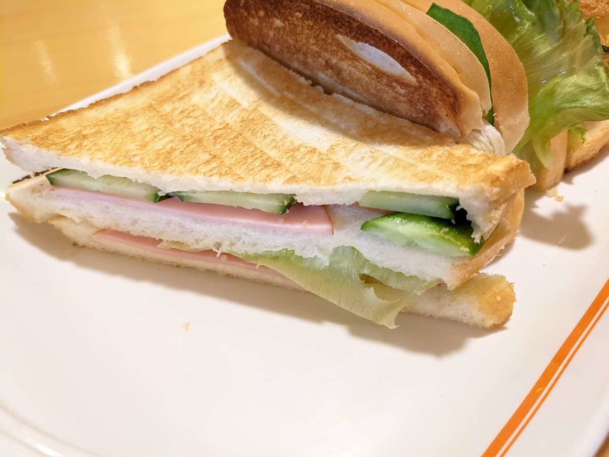 コメダ珈琲店ハムトースト