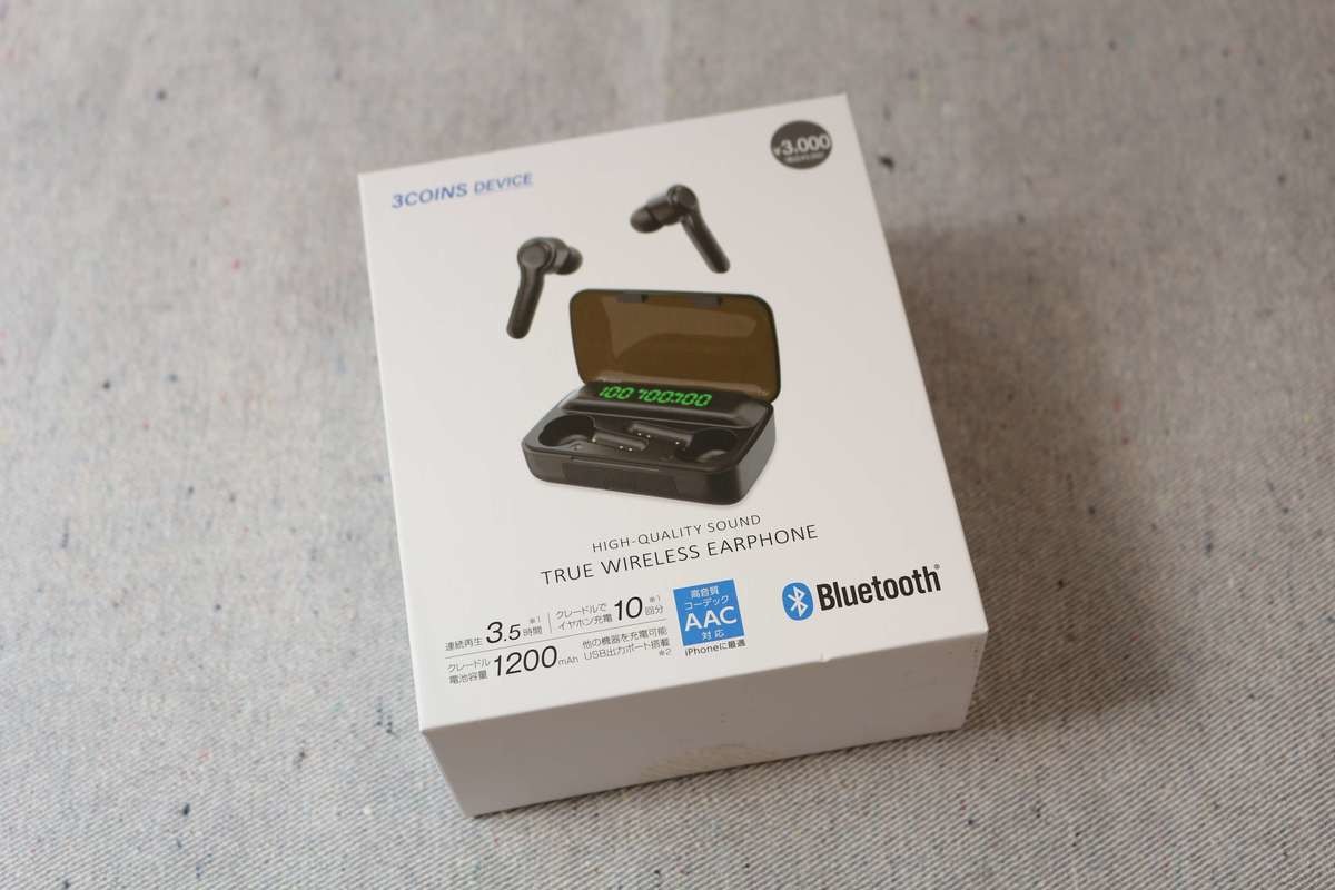 スリーコインズ高音質ワイヤレスイヤホン