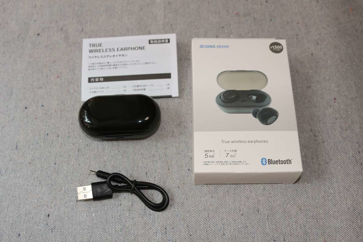 3COINS DEVICE ワイヤレスステレオイヤホン