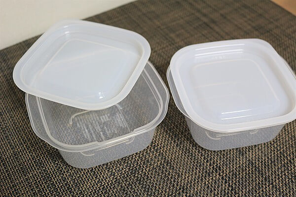 「とにかく洗いやすい保存容器」楽ちんパックスクエア270ml×2個組