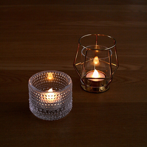 グダフトン「LEDティーライト6ピース(室内/屋外用, 電池式, ナチュラル)」