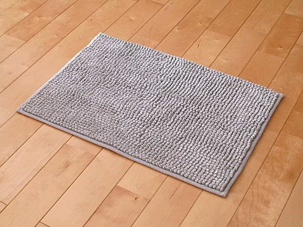 トフトボー「バスマット(グレーホワイト メランジ)」