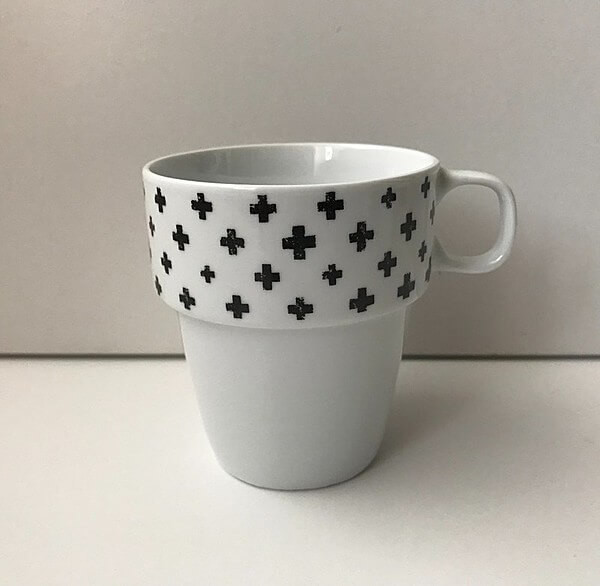 セリア「モノトーンスタッキングマグ」