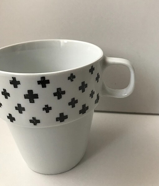 セリア「モノトーンスタッキングマグ」