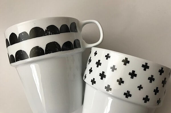 セリア「モノトーンスタッキングマグ」