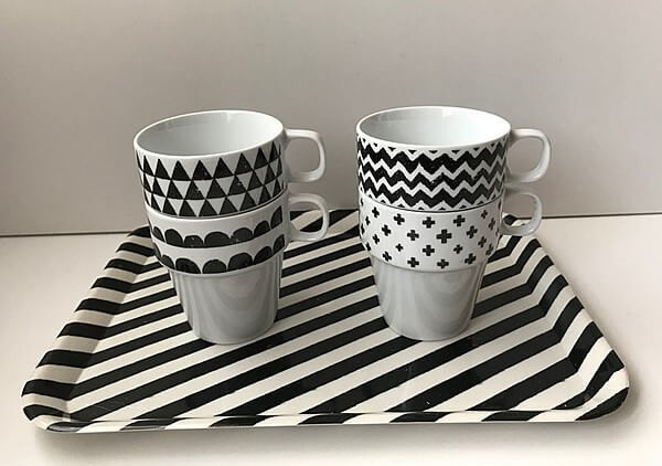 セリア「モノトーンスタッキングマグ」