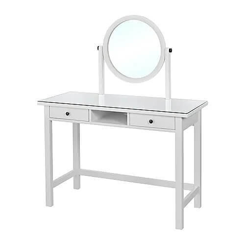 【美品】IKEA イケア ドレッサーデスク マルム MALM マルム ドレッサー, ホワイトステインオーク調, 120x41 cm - IKEA