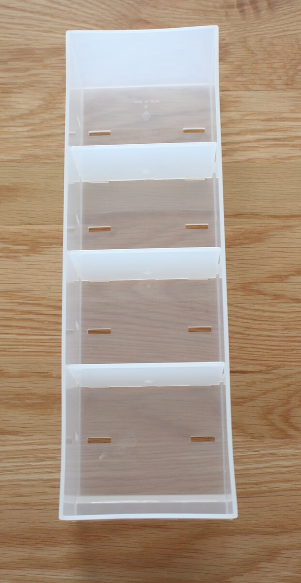 無印良品「ポリプロピレンケース・引出式・浅型・6個」わが家ではこの
