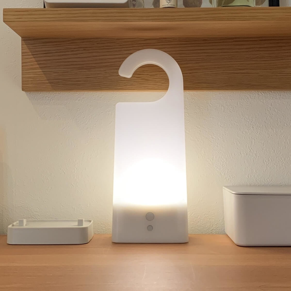 新品 無印良品 ＬＥＤ持ち運びできるあかり　キャンプ　ホワイト懐中電灯 照明◇★ 持ち運びできる あかり ｜ 無印良品