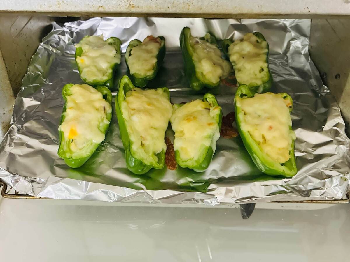 義母が孫に捧げる「ピーマンのポテサラ詰め」