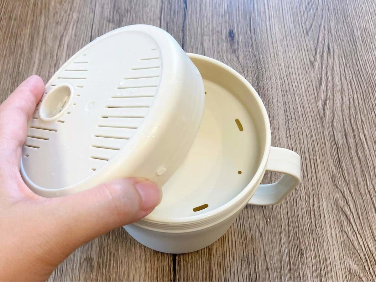 電子レンジで炊ける！3COINSの炊飯マグ