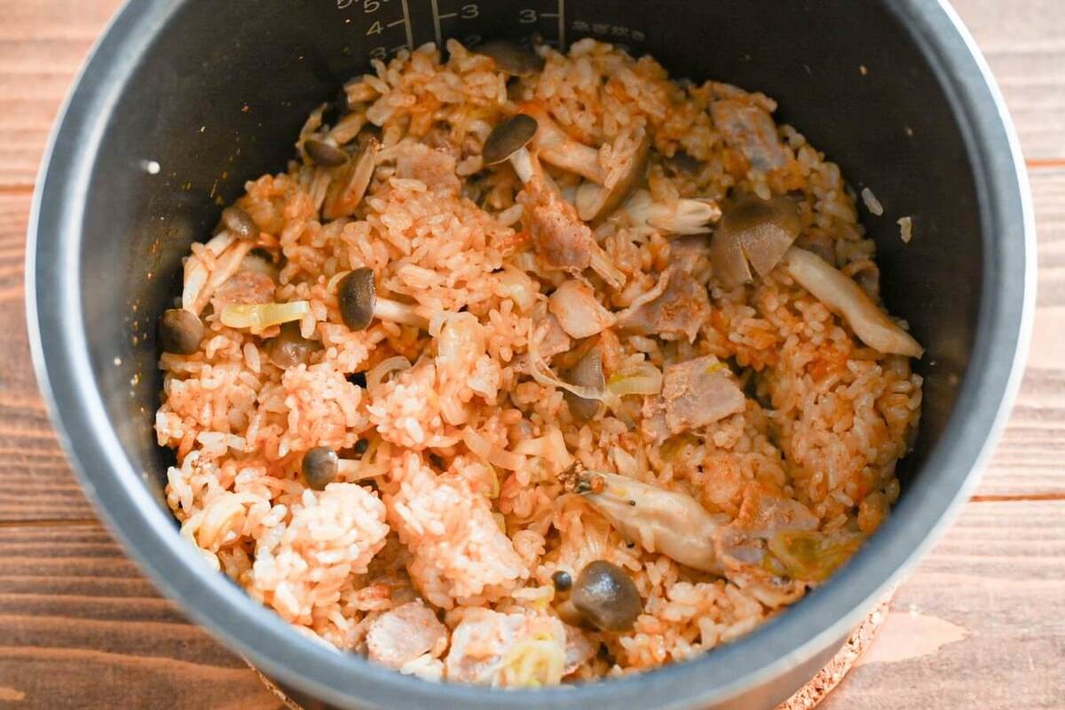 「韓国風炊き込みごはん」