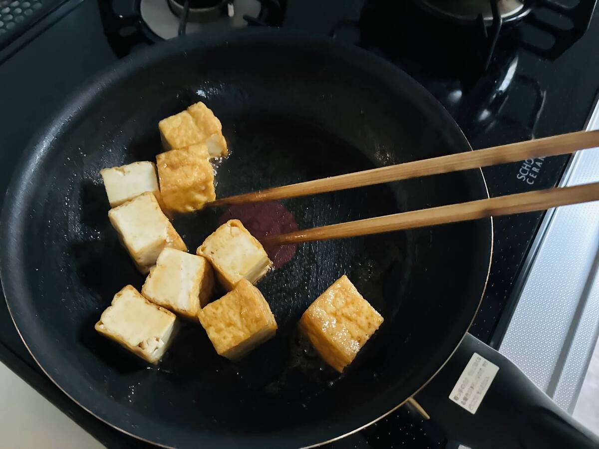 厚揚げのマヨポン焼き