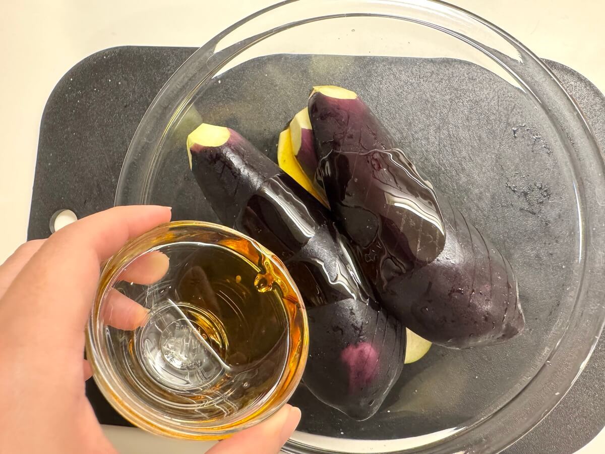 レンチン5分 なすの煮浸し