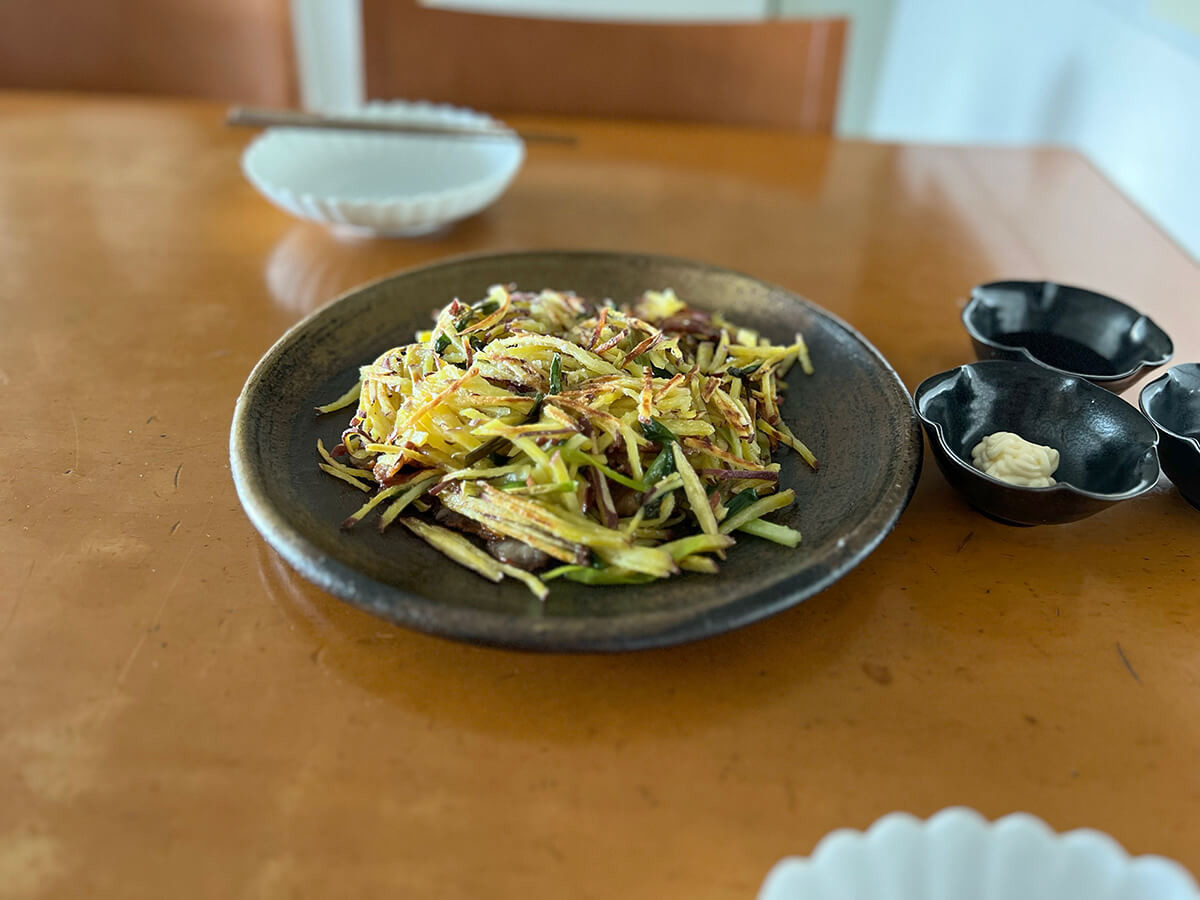和田明日香さん「さつまいものお好み焼き」のレシピ