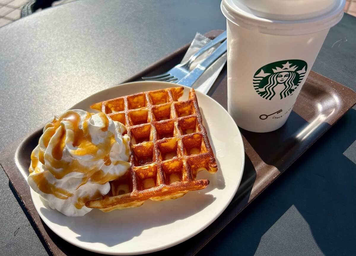 スタバ「アメリカンワッフル」のカスタマイズ