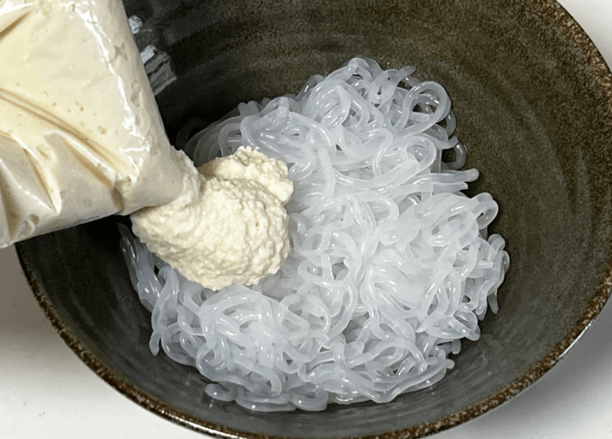 「クリーミー麻婆しらたき麺」