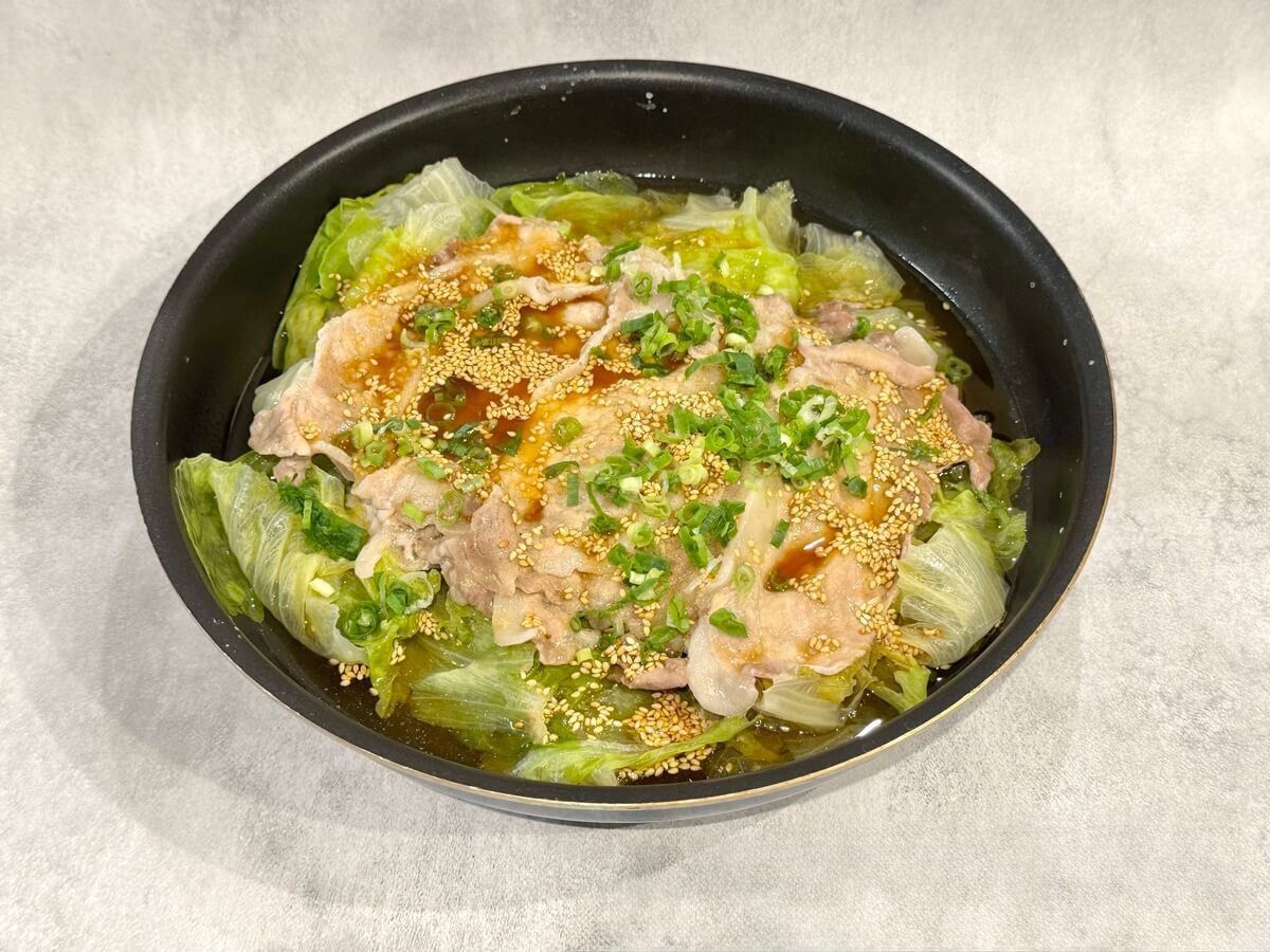 豚レタス蒸し