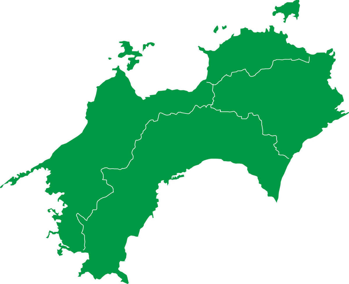 四国4県の中で、最も面積が広い県