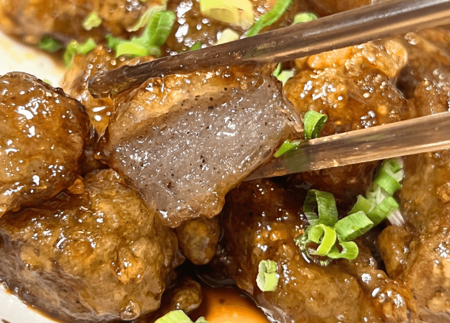 「冷凍こんにゃくの唐揚げ甘辛ダレ」