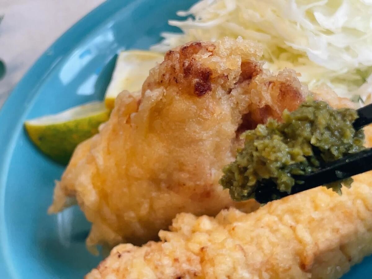 「とり天×柚子胡椒」試してみた