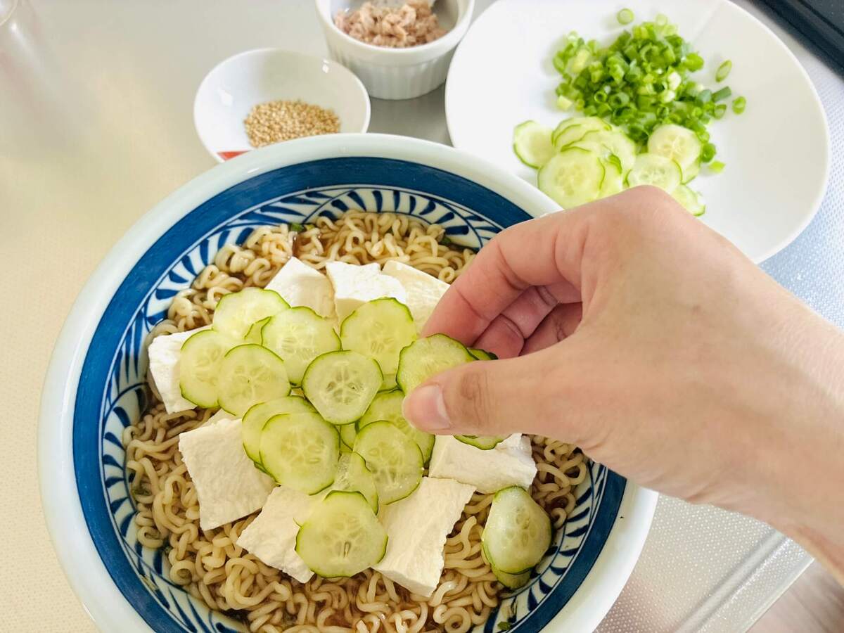 冷や汁風みそラーメン