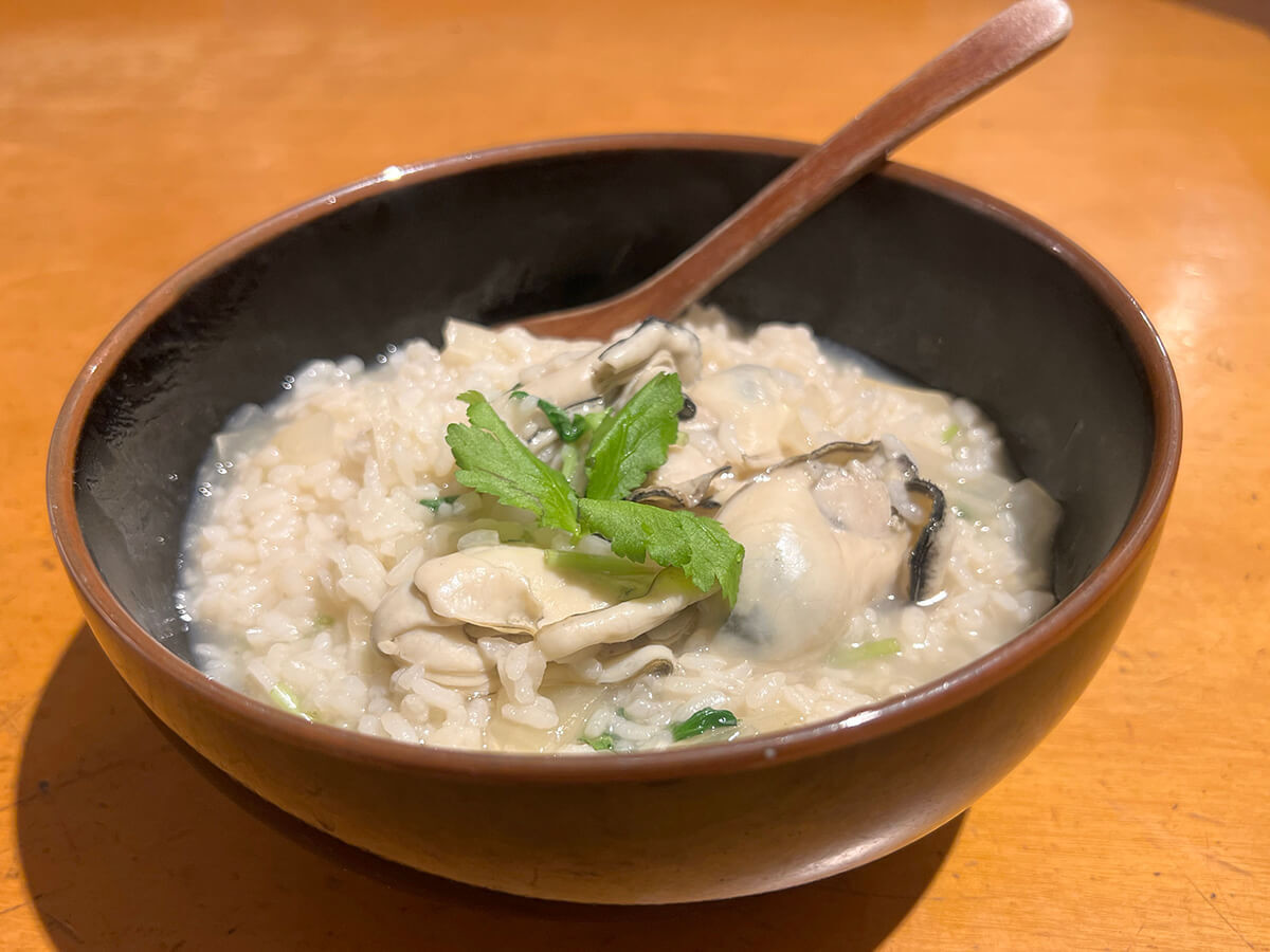 キッコーマン公式「かきと大根の雑炊」