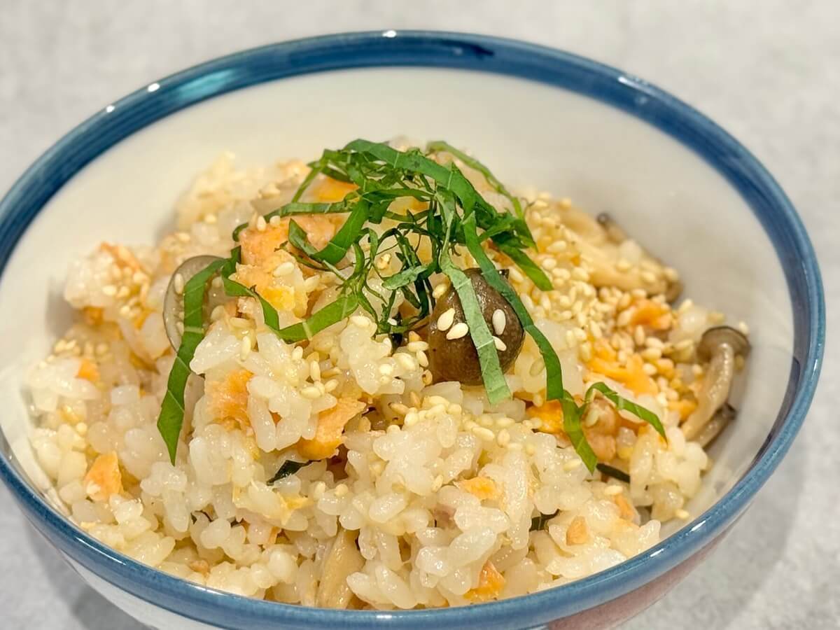 ウワサのお客さま「鮭ときのこの混ぜご飯」