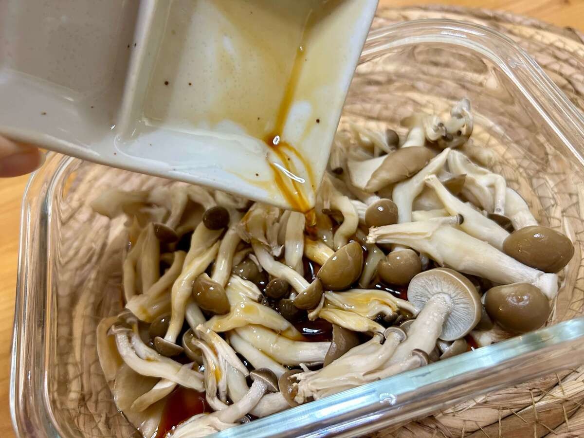 レンチン蒸しきのこ