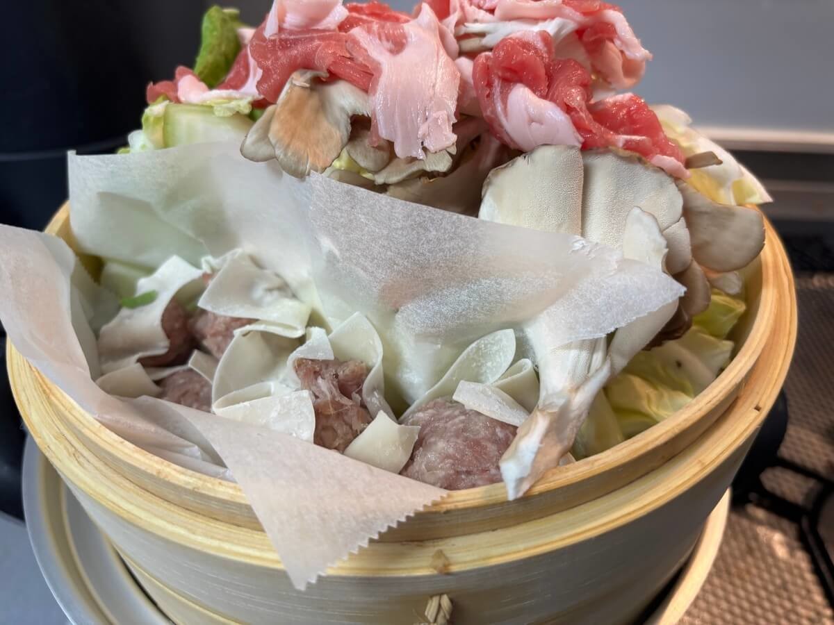 かんたん焼売&蒸し野菜