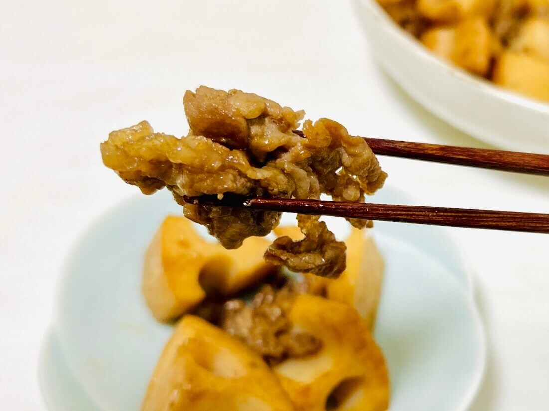 栗原はるみさん「豚肉とれんこんの炒め煮」