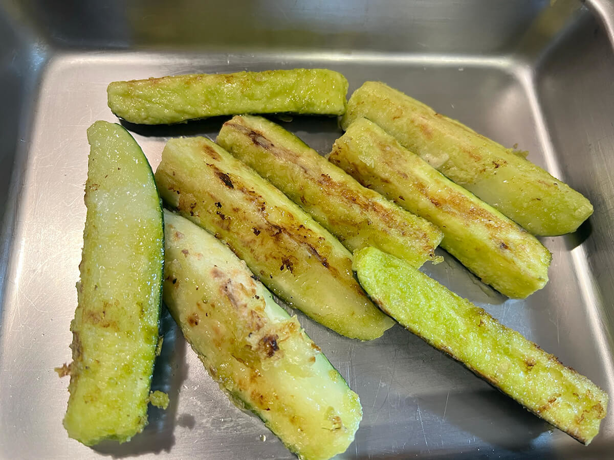ズッキーニのカレー唐揚げ