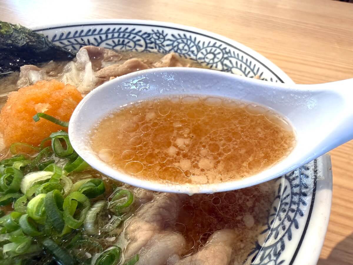 丸源ラーメン「熟成醤油肉そば」