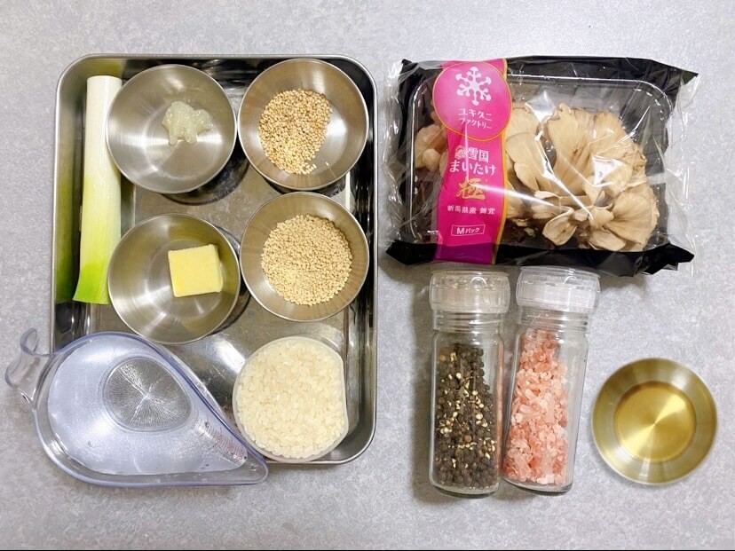 ユキグニファクトリー「まいたけのネギ塩炊き込みご飯」